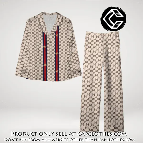 Trending luxury gc satin pajama set pjs1068 cc1820213